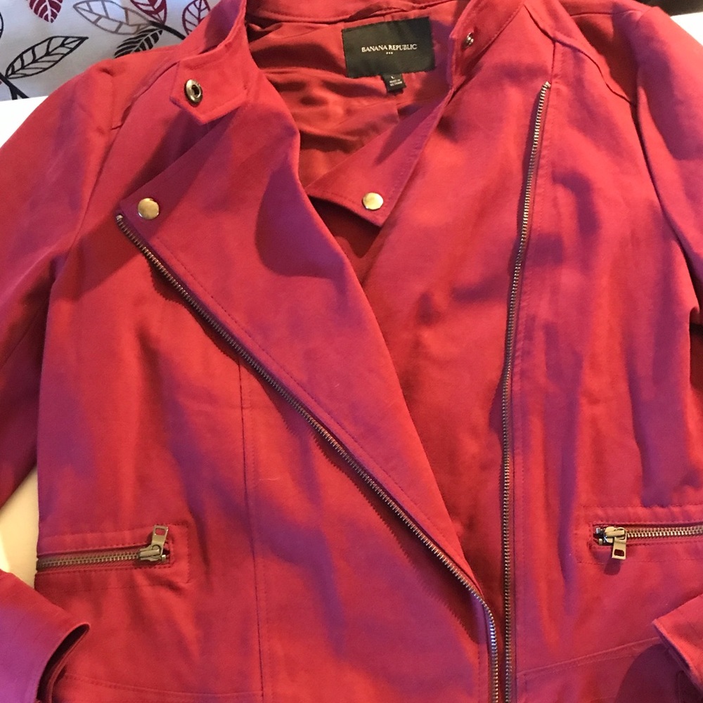 Banana Republic Burgundy Jacket large Women’s